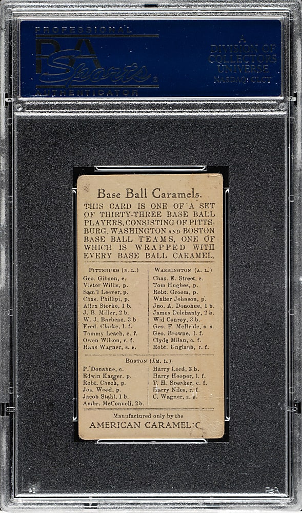 1909-1911 E91-C American Caramel Pat Donahue PSA VG 3