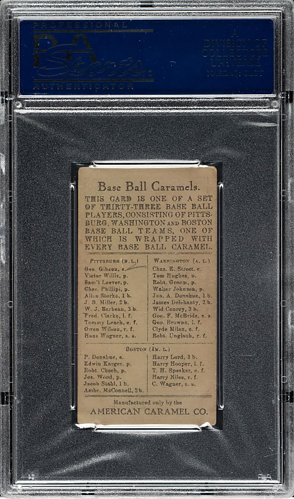 1909-1911 E91-C American Caramel George Gibson PSA VG-EX 4 (MK)