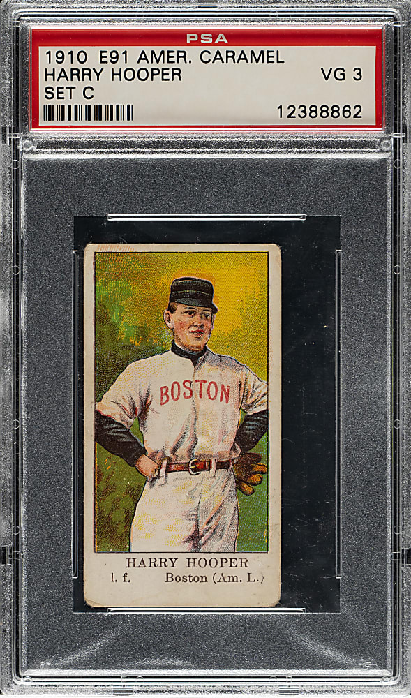 1909-1911 E91-C American Caramel Harry Hooper PSA VG 3