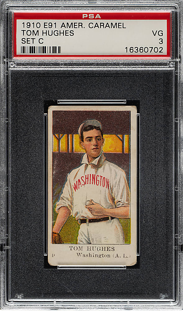 1909-1911 E91-C American Caramel Tom Hughes PSA VG 3