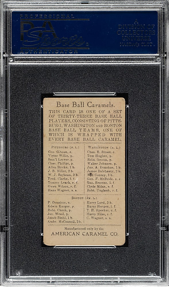 1909-1911 E91-C American Caramel Tom Hughes PSA VG 3