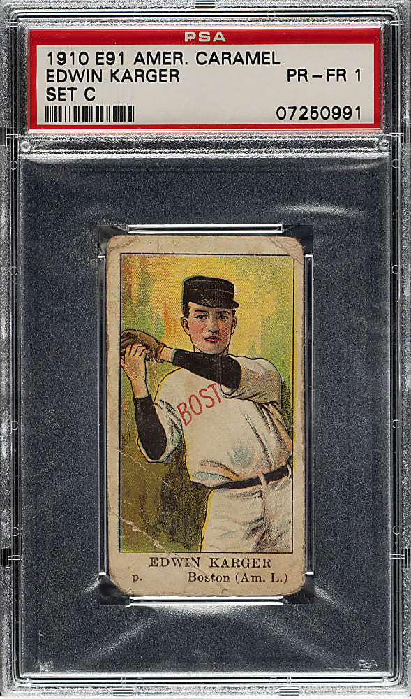 1909-1911 E91-C American Caramel Edwin Karger PSA POOR 1