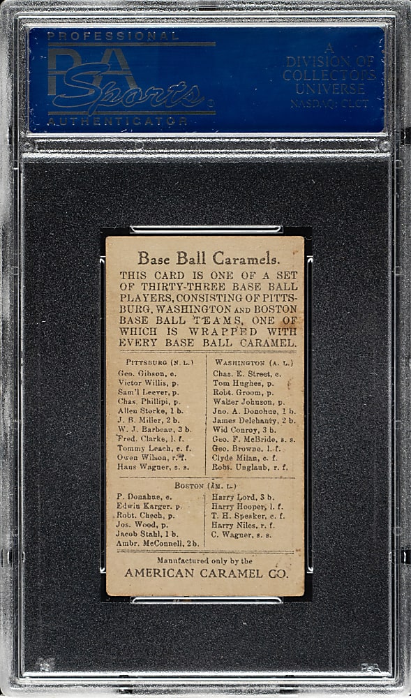 1909-1911 E91-C American Caramel Tommy Leach PSA VG-EX 4