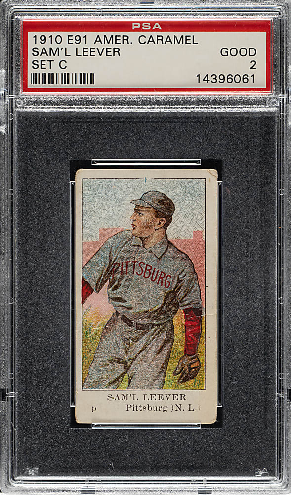 1909-1911 E91-C American Caramel Samuel Leever PSA GOOD 2