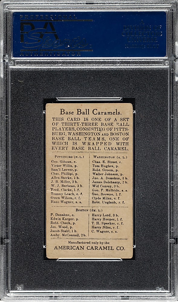 1909-1911 E91-C American Caramel Samuel Leever PSA GOOD 2