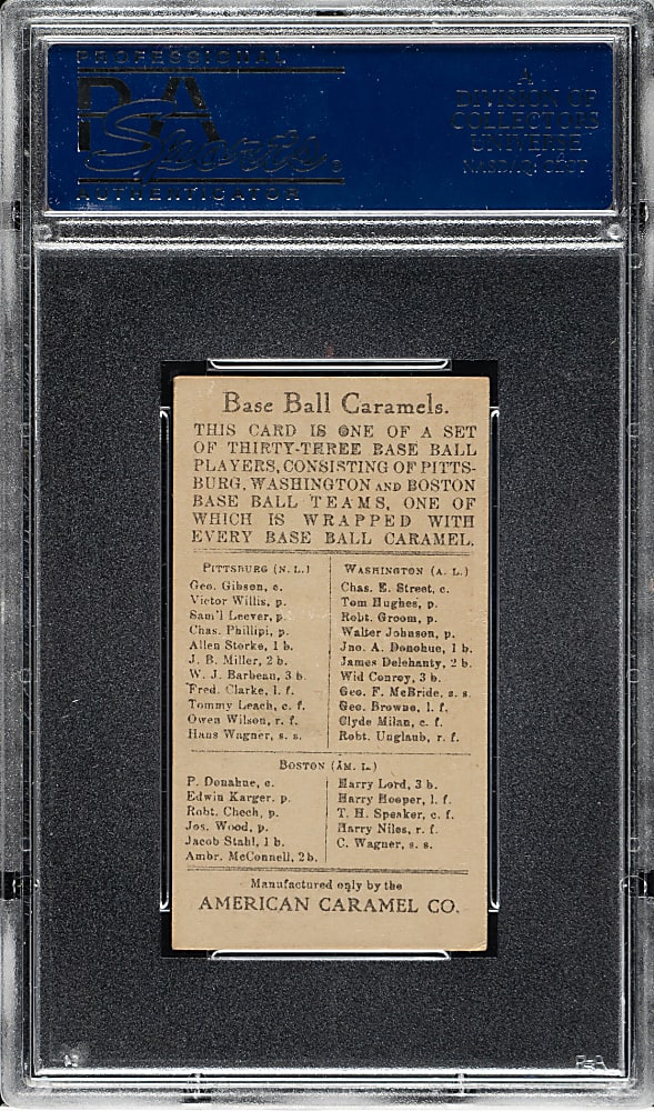 1909-1911 E91-C American Caramel George McBride PSA EX 5