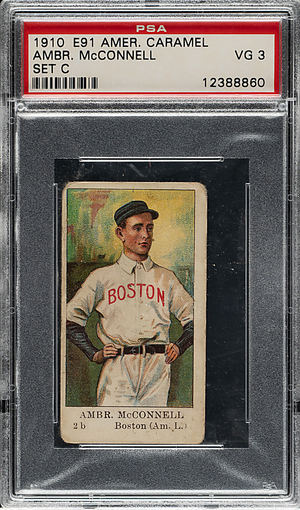 1909-1911 E91-C American Caramel Amber McConnell PSA VG 3