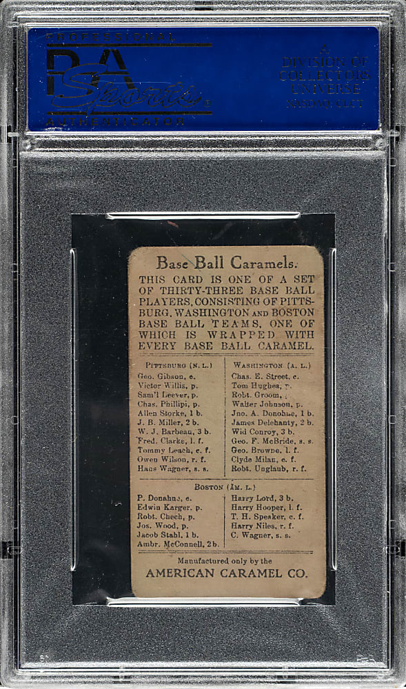 1909-1911 E91-C American Caramel Amber McConnell PSA VG 3