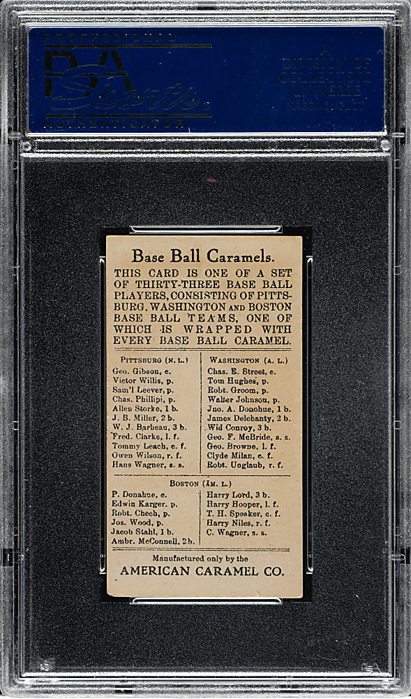 1909-1911 E91-C American Caramel Clyde Milan PSA VG-EX 4