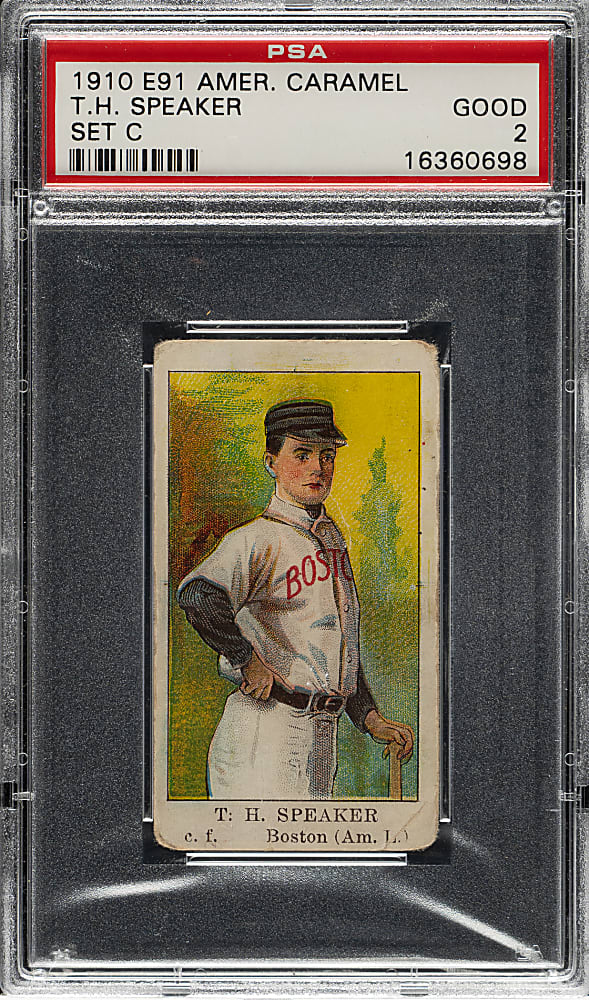 1909-1911 E91-C American Caramel Tris Speaker PSA GOOD 2