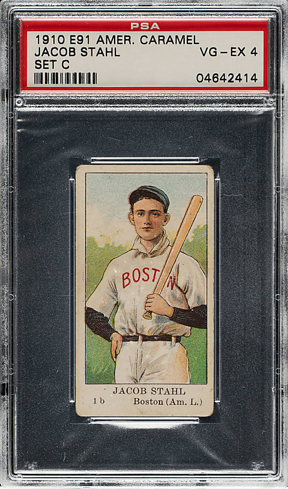 1909-1911 E91-C American Caramel Jacob Stahl PSA VG-EX 4