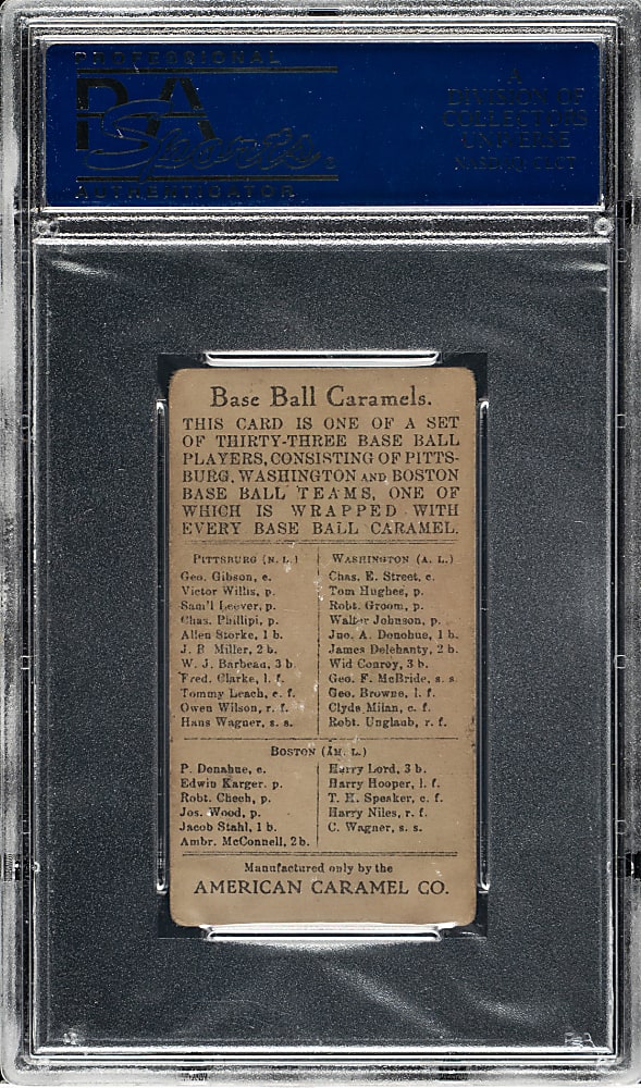 1909-1911 E91-C American Caramel Jacob Stahl PSA VG-EX 4