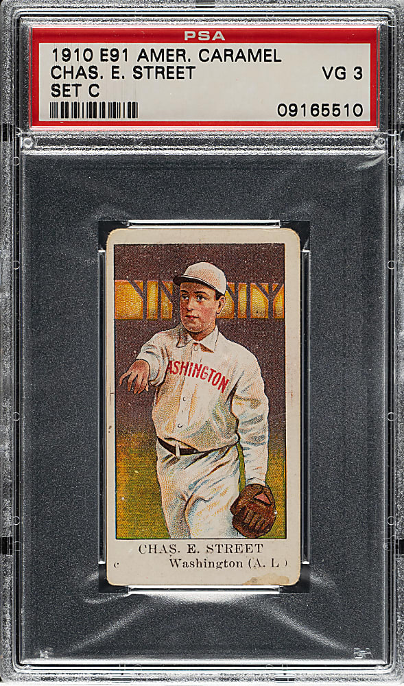 1909-1911 E91-C American Caramel Gabby Street PSA VG 3