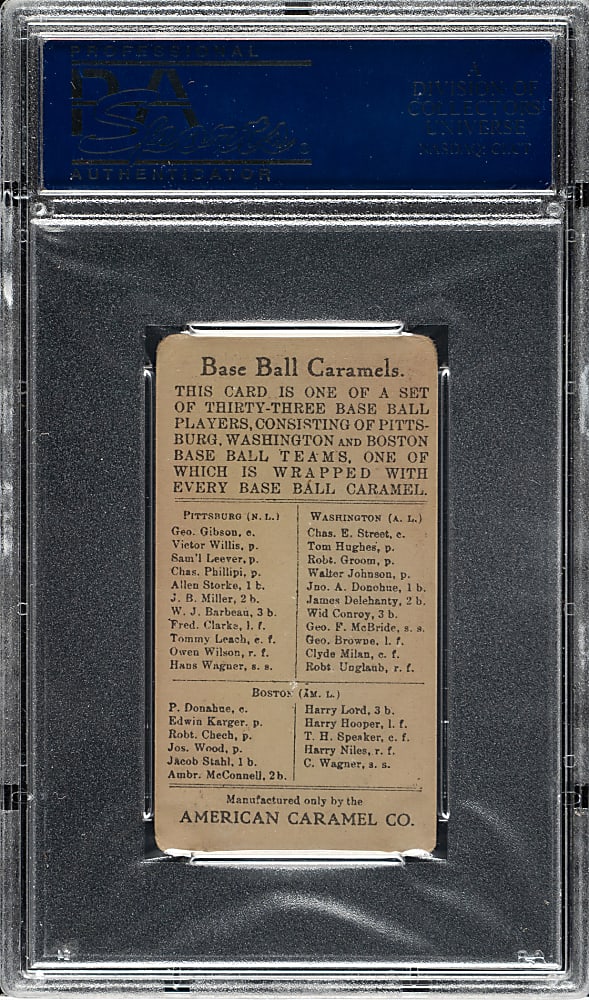 1909-1911 E91-C American Caramel Gabby Street PSA VG 3