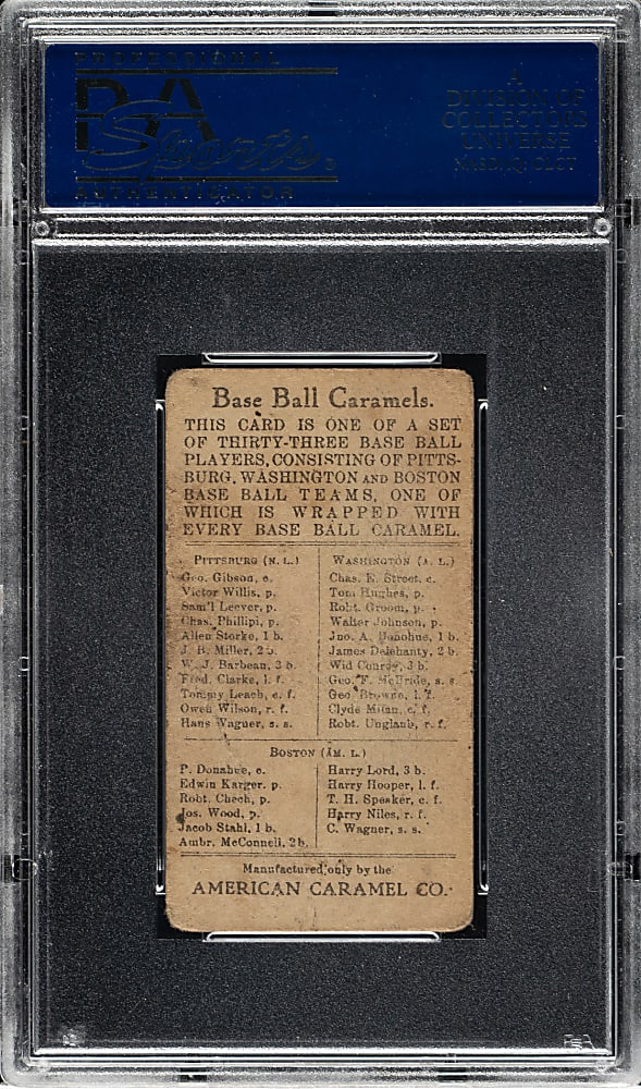 1909-1911 E91-C American Caramel Allen Storke PSA VG 3