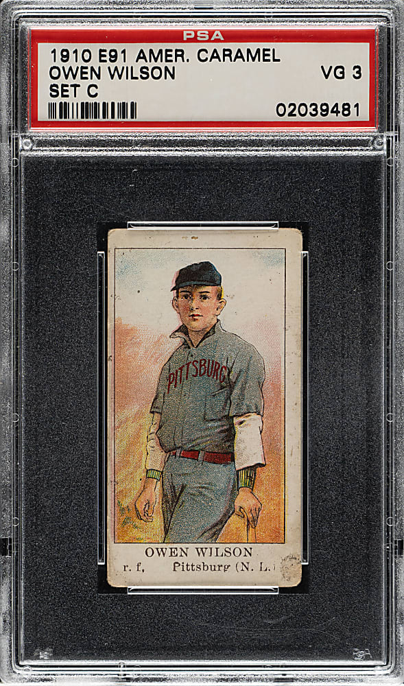 1909-1911 E91-C American Caramel Owen Wilson PSA VG 3