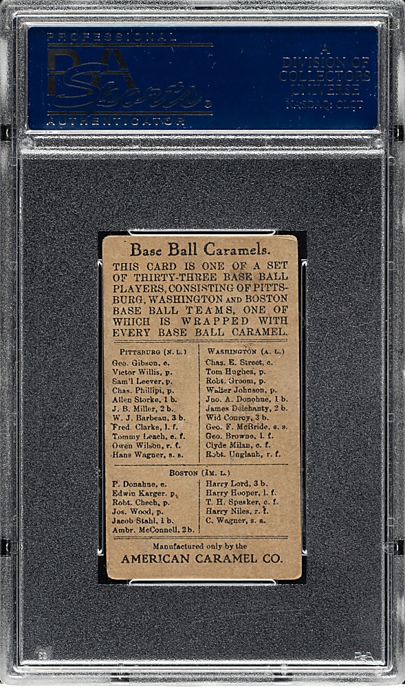 1909-1911 E91-C American Caramel Joe Wood PSA VG 3