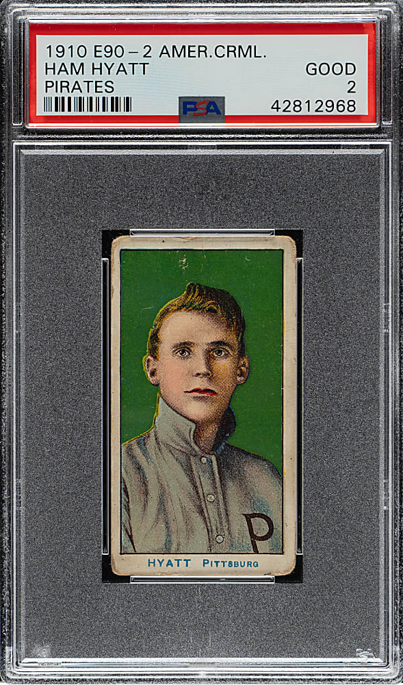 1910 E90-2 American Caramel Ham Hyatt PSA GOOD 2