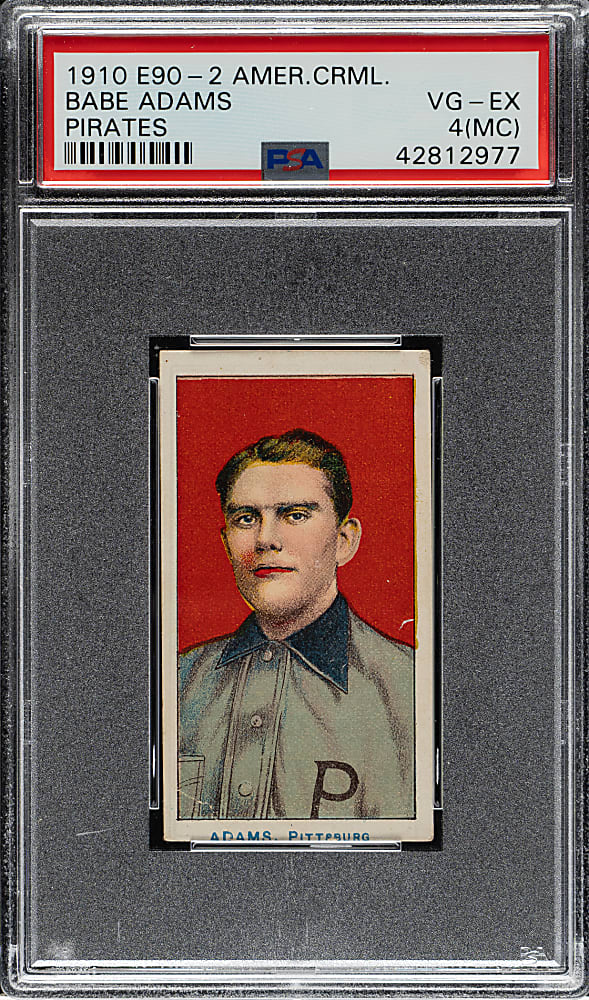 1910 E90-2 American Caramel Babe Adams PSA VG-EX 4