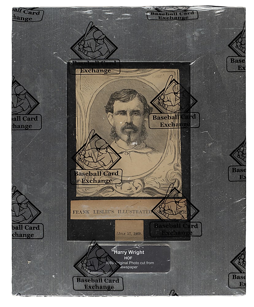 1869 Frank Leslie's Illustrated Newspaper Cut Harry Wright - BBCE