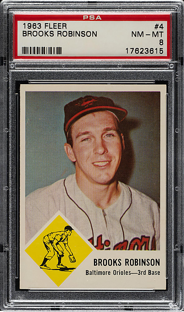 1963 Fleer #4 Brooks Robinson PSA NM-MT 8
