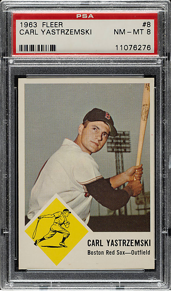 1963 Fleer #8 Carl Yastrzemski PSA NM-MT 8