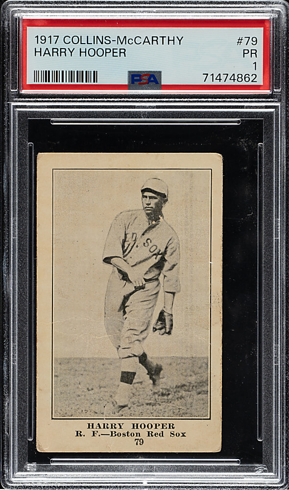 1917 E135 Collins-McCarthy #79 Harry Hooper PSA POOR 1