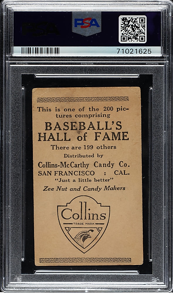 1917 E135 Collins-McCarthy #55 Chick Gandil PSA FAIR 1.5