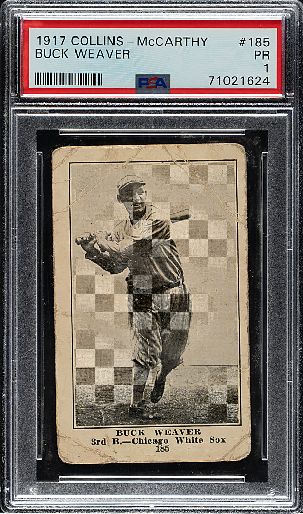 1917 E135 Collins-McCarthy #185 Buck Weaver PSA POOR 1
