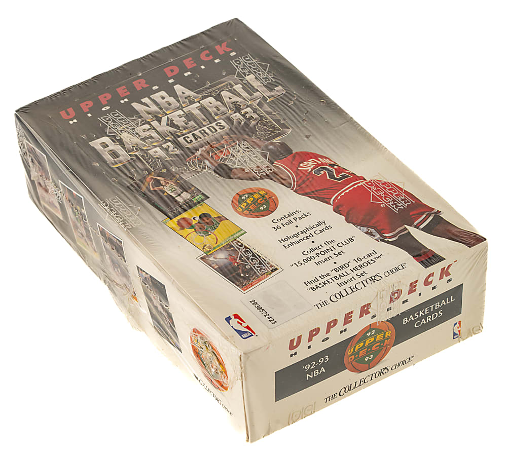 1992-1993 Upper Deck Basketball High Series Factory-Sealed Unopened Hobby Box (36 Packs)