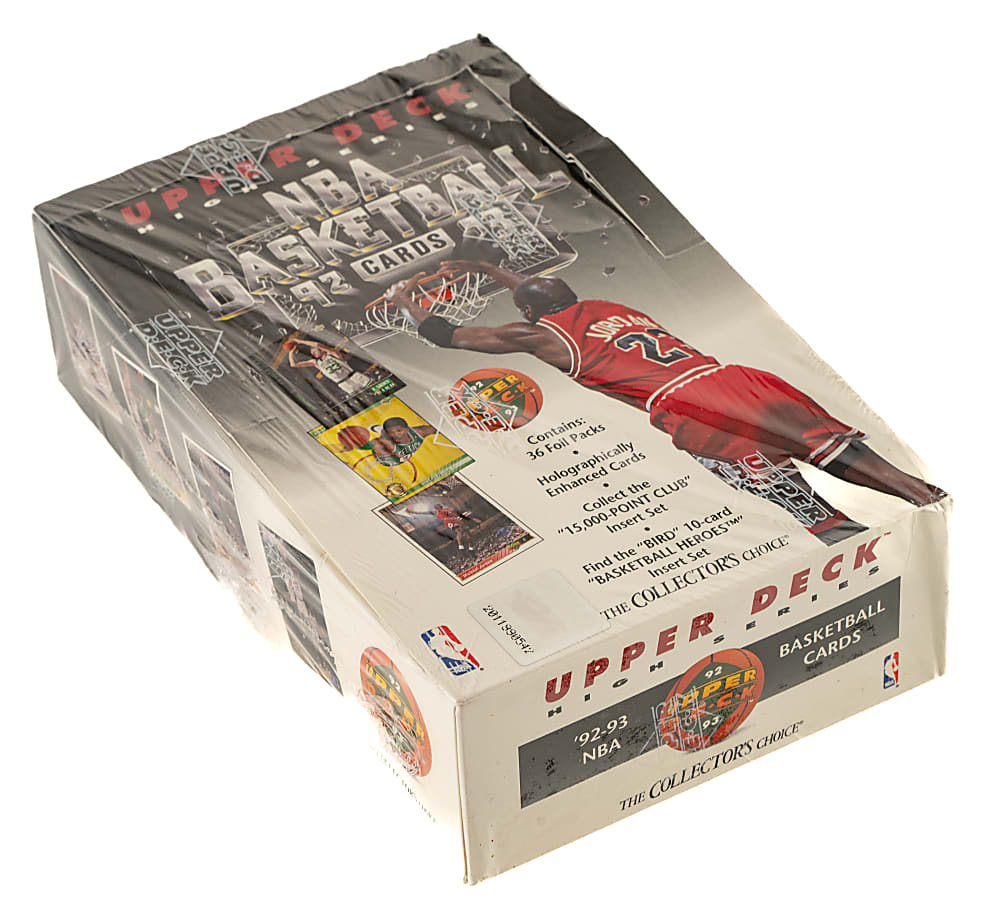 1992-1993 Upper Deck Basketball High Series Factory-Sealed Unopened Hobby Box (36 Packs)