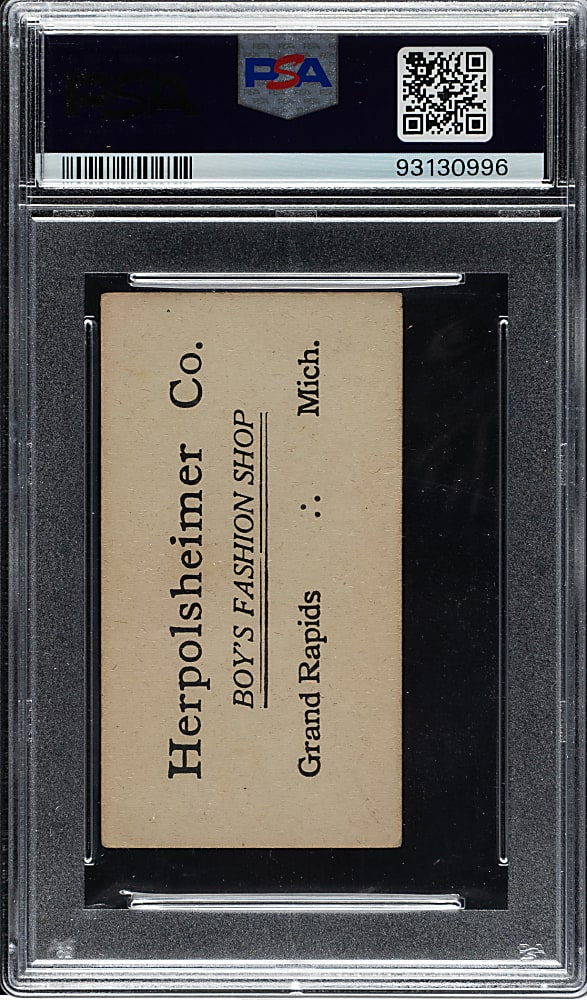 1916 M101-4 Herpolsheimer #132 Bert Niehoff PSA VG 3