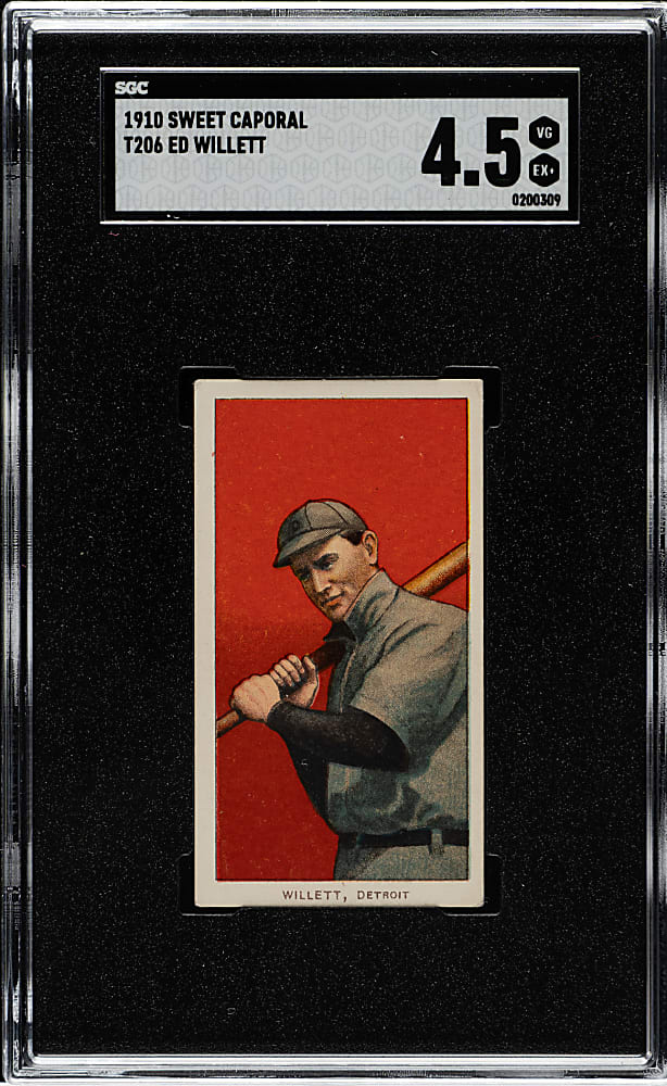 1909-1911 T206 White Border Ed Willett SGC VG/EX+ 4.5