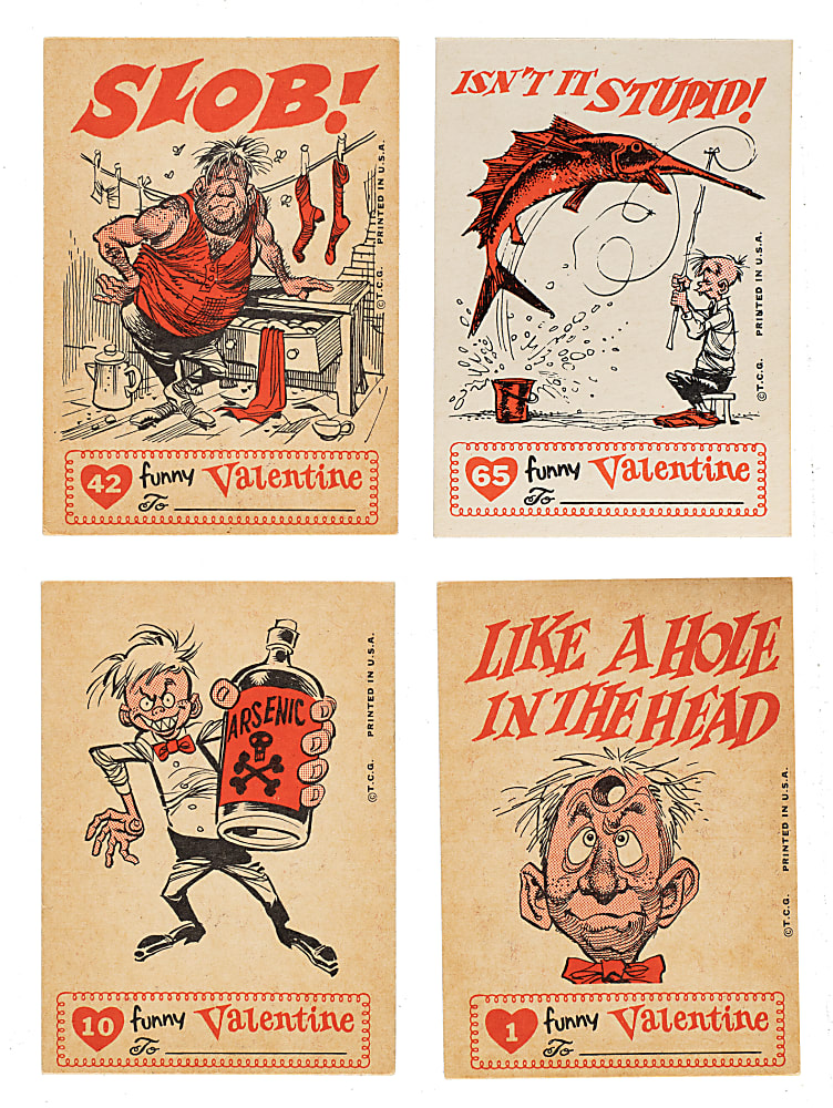 1959 Topps "Funny Valentines" Complete Set (66)