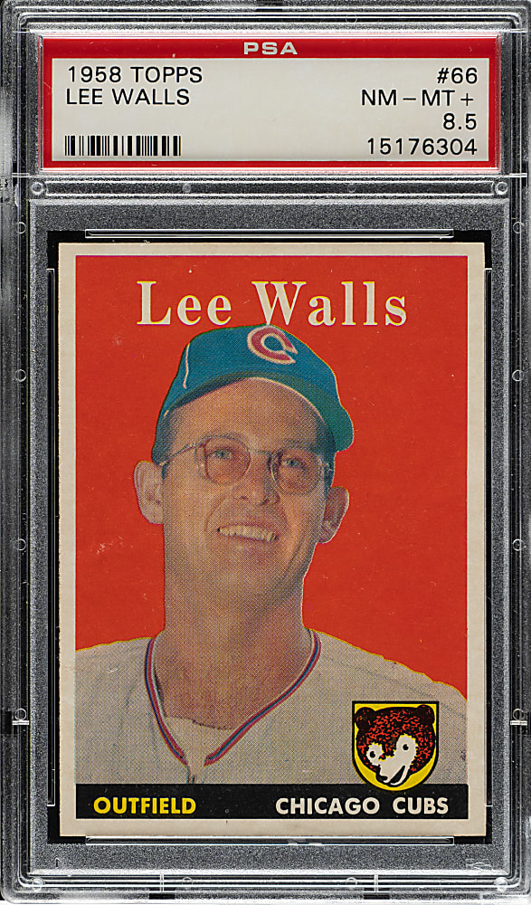 1958 Topps #66 Lee Walls PSA NM-MT+ 8.5