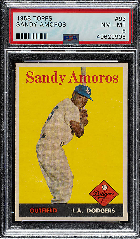 1958 Topps #93 Sandy Amoros PSA NM-MT 8