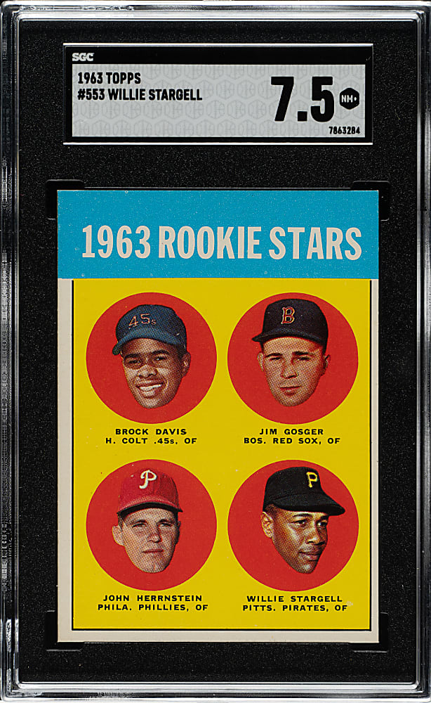 1963 Topps #553 Willie Stargell Rookie SGC NM+ 7.5