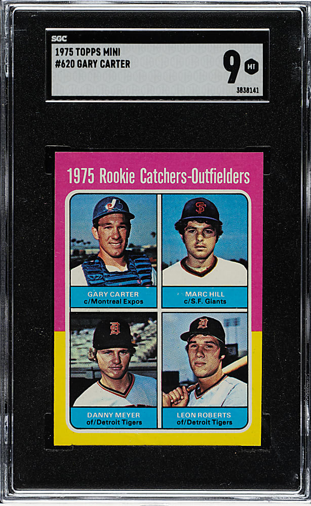 1975 Topps Mini #620 Gary Carter Rookie SGC MINT 9