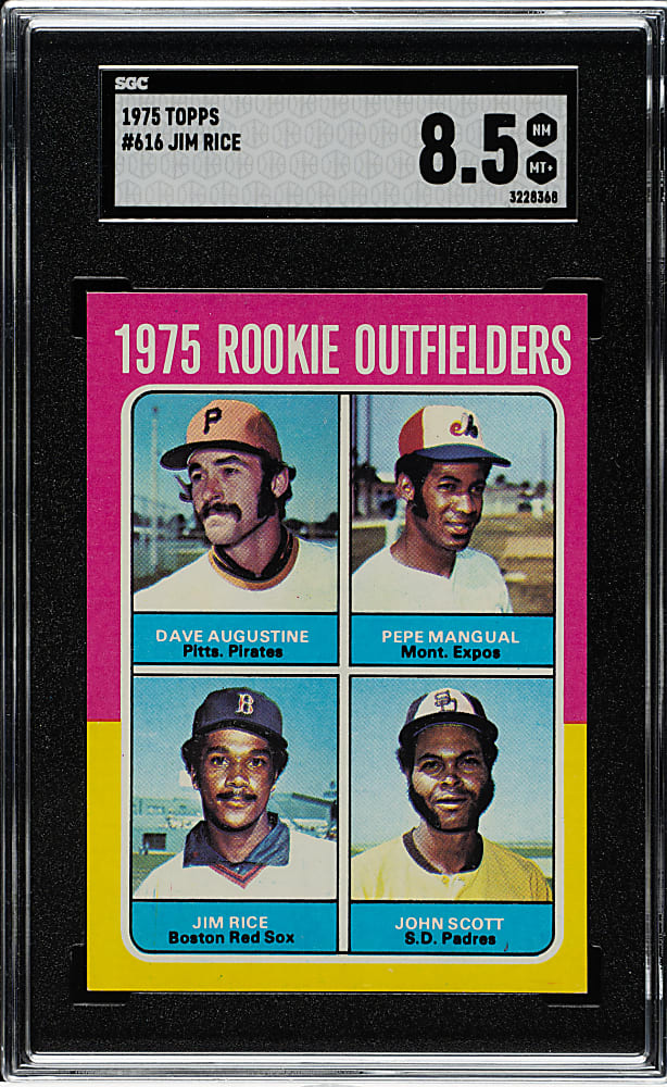 1975 Topps #616 Jim Rice Rookie SGC NM/MT+ 8.5