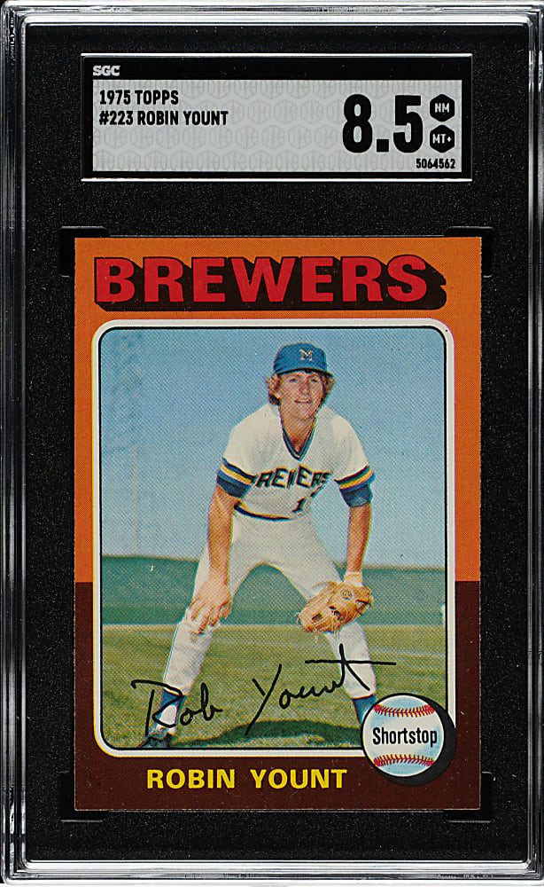1975 Topps #223 Robin Yount Rookie SGC NM/MT+ 8.5