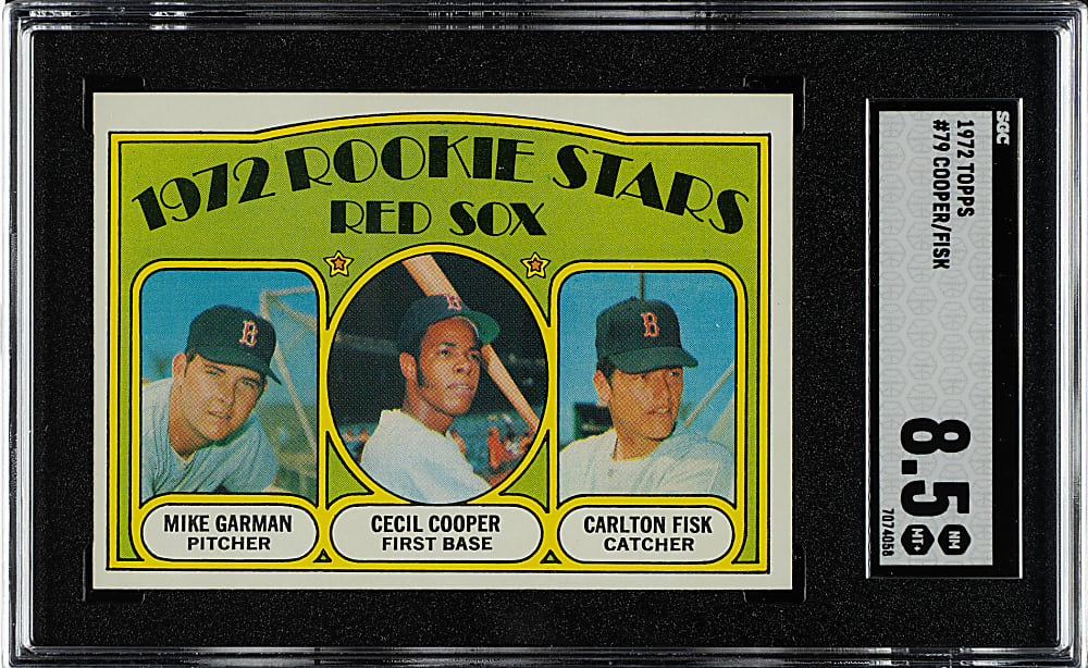 1972 Topps #79 Carlton Fisk Rookie SGC NM/MT+ 8.5