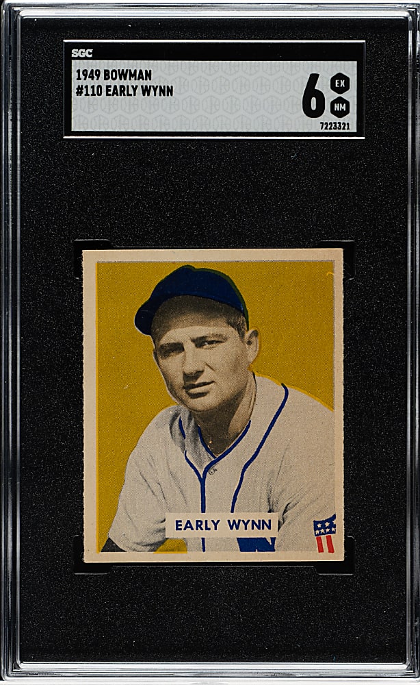1949 Bowman #110 Early Wynn Rookie SGC EX/NM 6