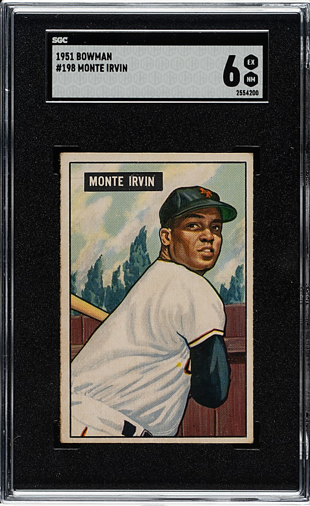 1951 Bowman #198 Monte Irvin Rookie SGC EX/NM 6