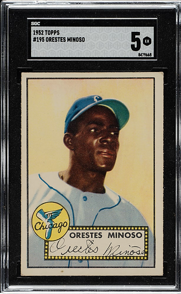 1952 Topps #195 Minnie Minoso Rookie SGC EX 5