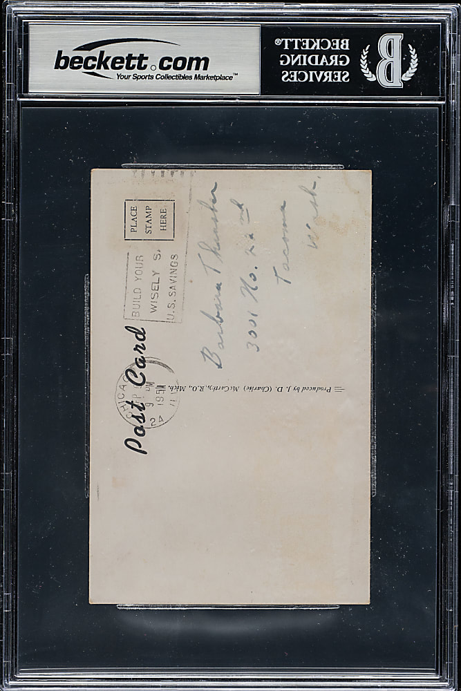 1951 Nellie Fox Signed Postcard - Beckett