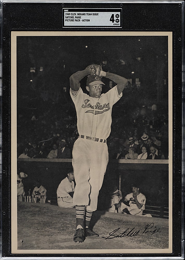 1949 Cleveland Indians Picture Pack-Action Satchel Paige SGC VG/EX 4