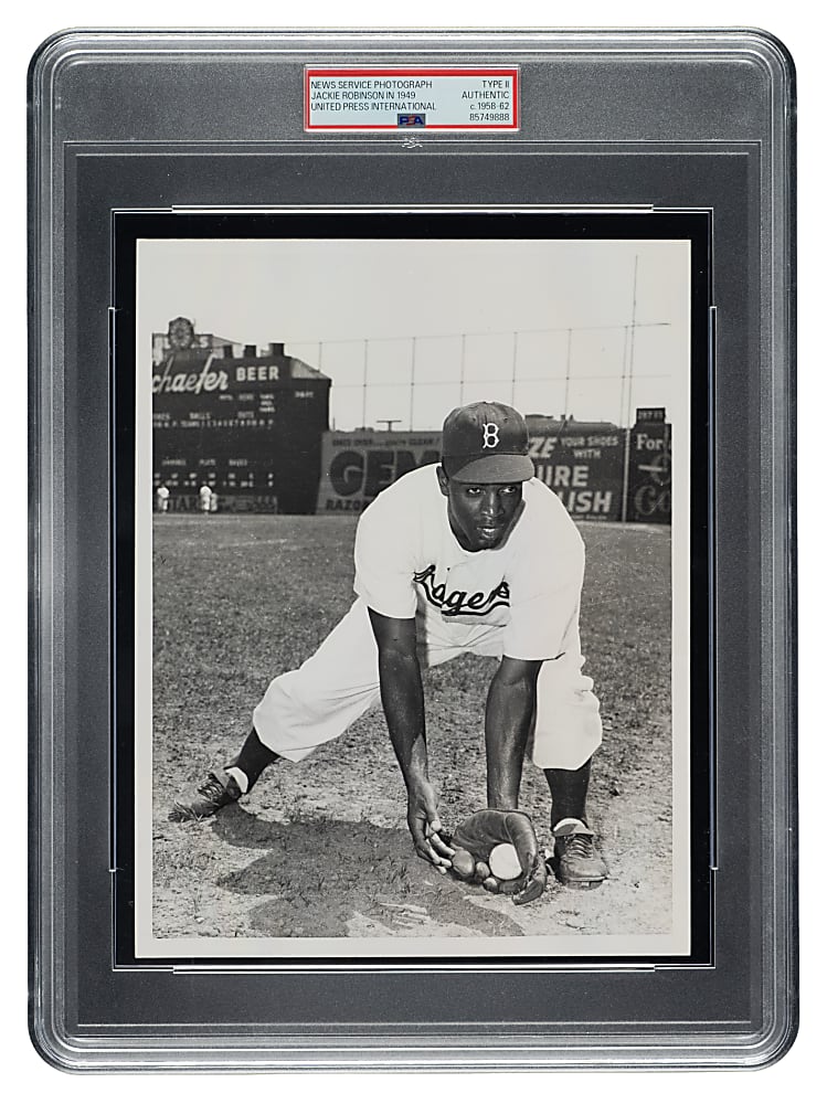 Circa 1958-1962 Jackie Robinson United Press International News Service Photograph - PSA/DNA Type II