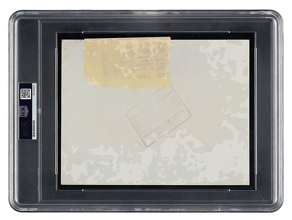 Circa 1958-1962 Jackie Robinson United Press International News Service Photograph - PSA/DNA Type II - Image Used For Fawcett Comics #4