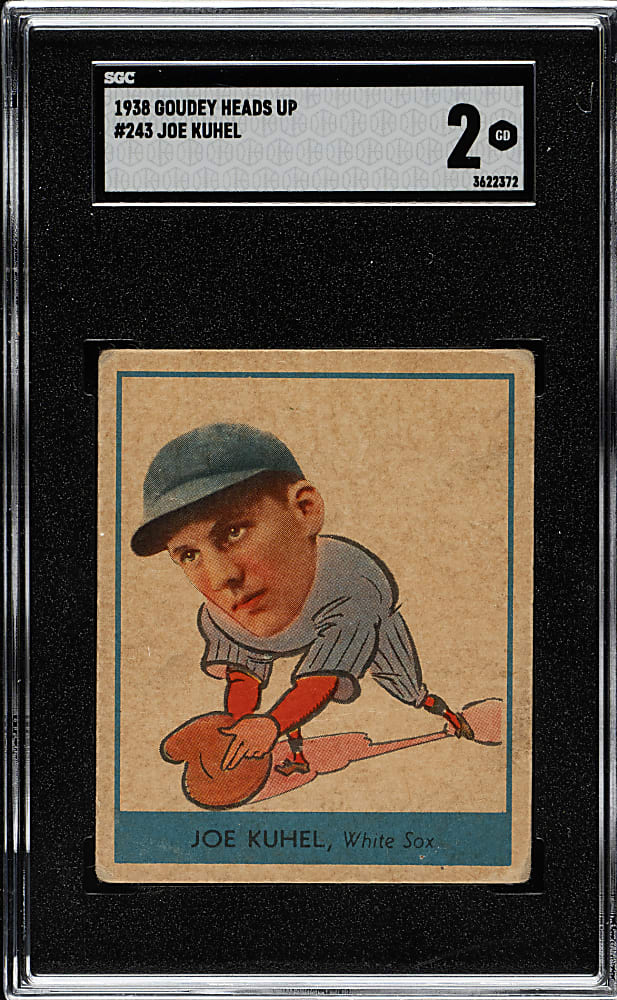 1938 R323 Goudey "Heads-Up" #243 Joe Kuhel SGC GOOD 2