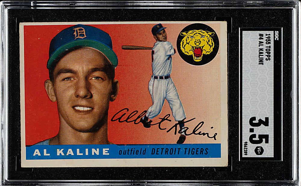 1955 Topps #4 Al Kaline SGC VG+ 3.5